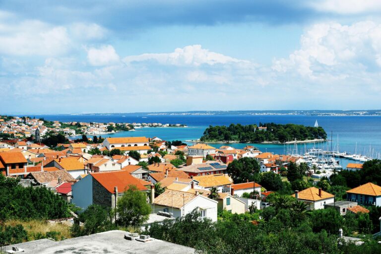 View on village Preko, island Ugljan, Croatia