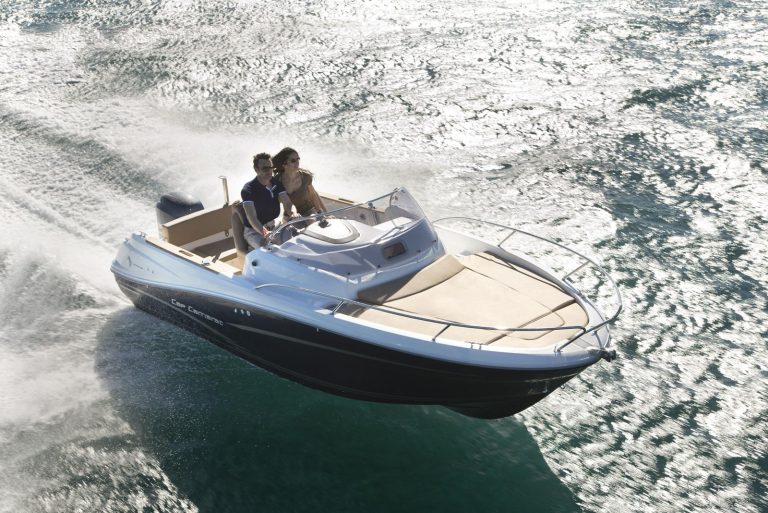 a man and a woman on a boat